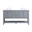 Ensemble de meuble-lavabo double 60 po Bonsai-24949963