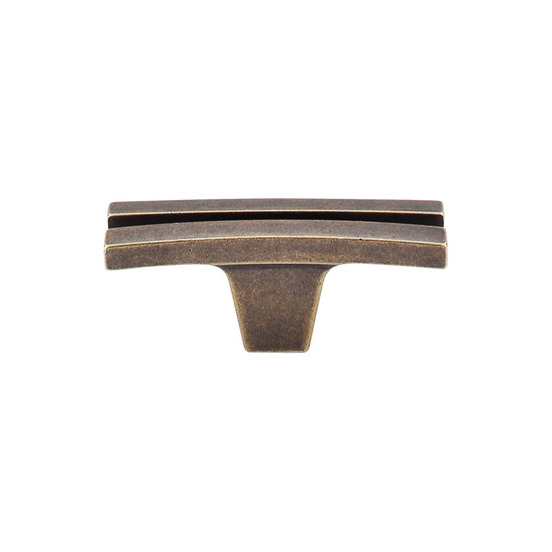 Flared 2 5/8" Length Geometric Knob, German Bronze