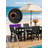 10 - Person All Weather Outdoor Table and Chairs 12 Pieces Patio Dining Sets Outside Furniture With Umbrella Hole& Aluminum Frame HIPS Modern Patio Dining Set for 10 Person For Outside Backyard/Porch/Deck, 2-Tables 10-Chairs, Black-1856492164-1856492169