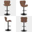 Shabbona Upholstered Adjustable Height Counter Stool with Metal Frame-1733788839