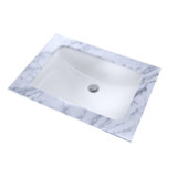 Augusta Vitreous China Rectangular Undermount Bathroom Sink with Overflow