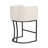 Kuenn 26.4" H Counter Height Bar Stools Set Of 4, Modern Barrel Counter Stools With Backrest And Arms, Metal Legs, Upholstered Accent Barstools For Kitchen Island