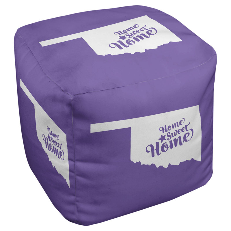 Repose-pieds cubique pour villes oklahoma home, Mauve