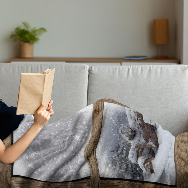 Hand Woven Throw Blanket, 50" x 60"