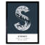 Sydney Australia City Map - Single Picture Frame Typography