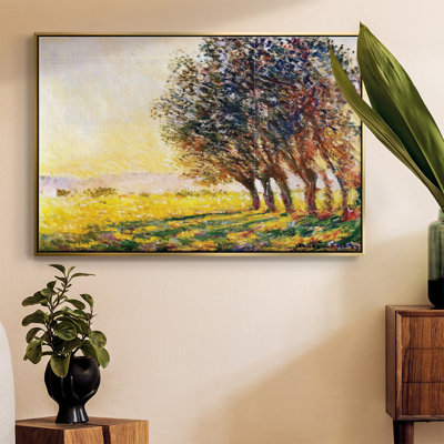 Willows At Sunset, 1889, reproduction d'art sur toile
