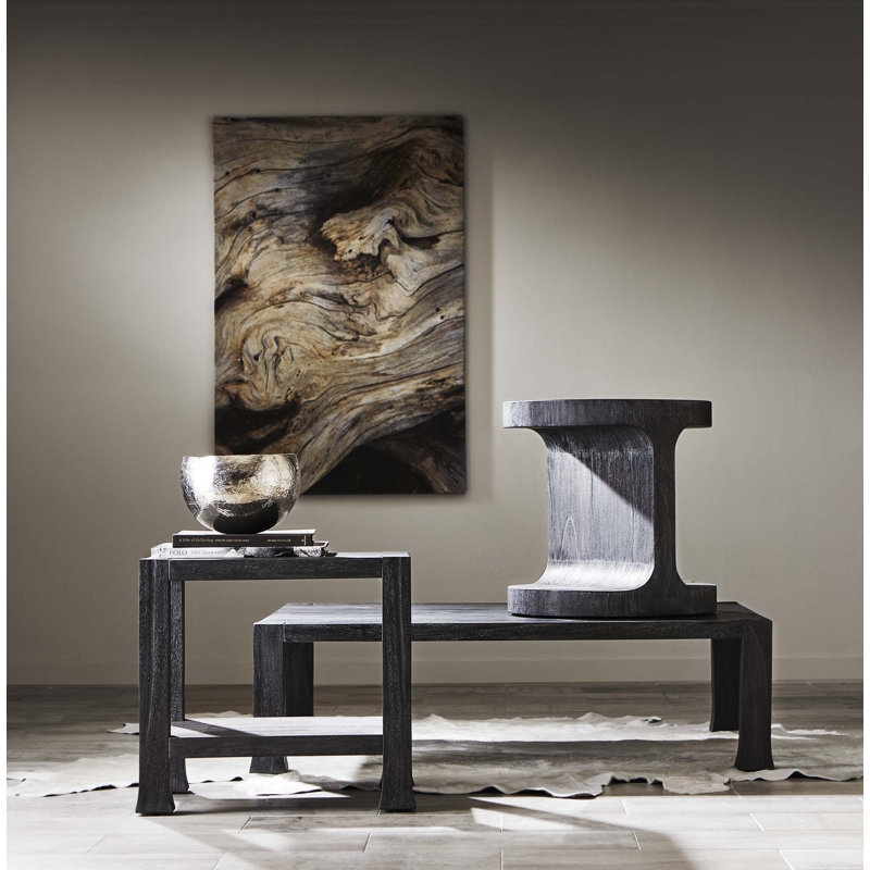 Transitional Berkely Black Rectangular Coffee Table with Storage