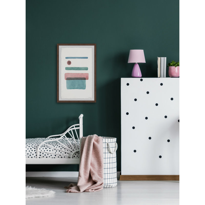 Dot In Between Lines IV - Single Picture Frame Painting, 91cm H x 61cm W x 3.81cm D