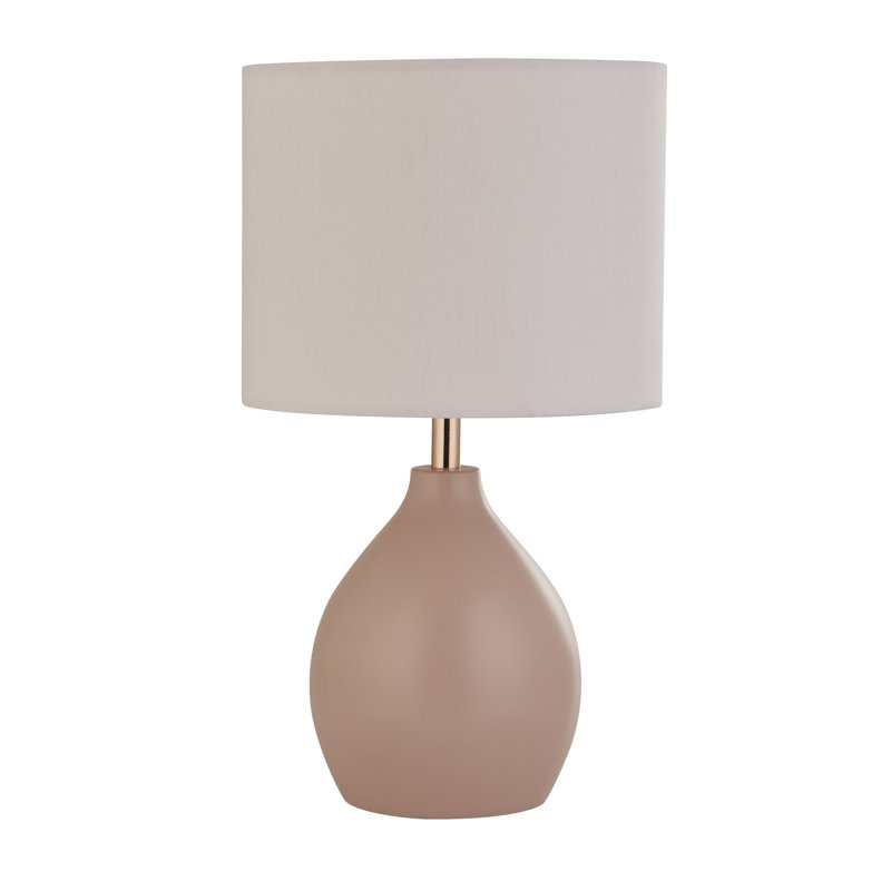 LaDarrius Metal Table Lamp, Cream, Pink