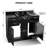 41'' L x 18.7'' W Black Freestanding Shampoo Sinks with Faucet