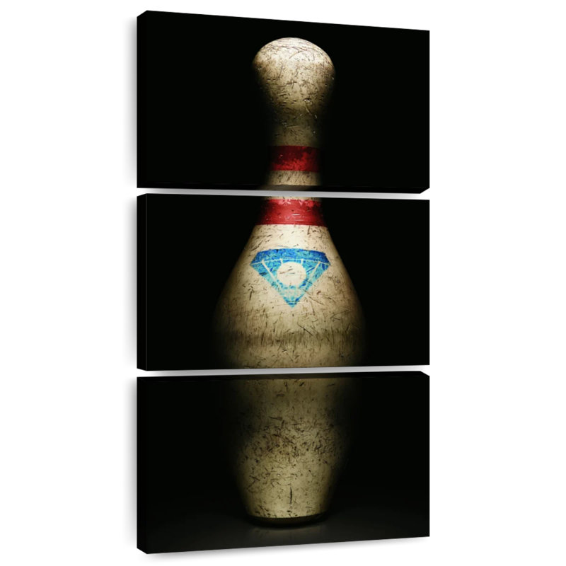 Vintage Bowling Pin, 75" H x 36" W
