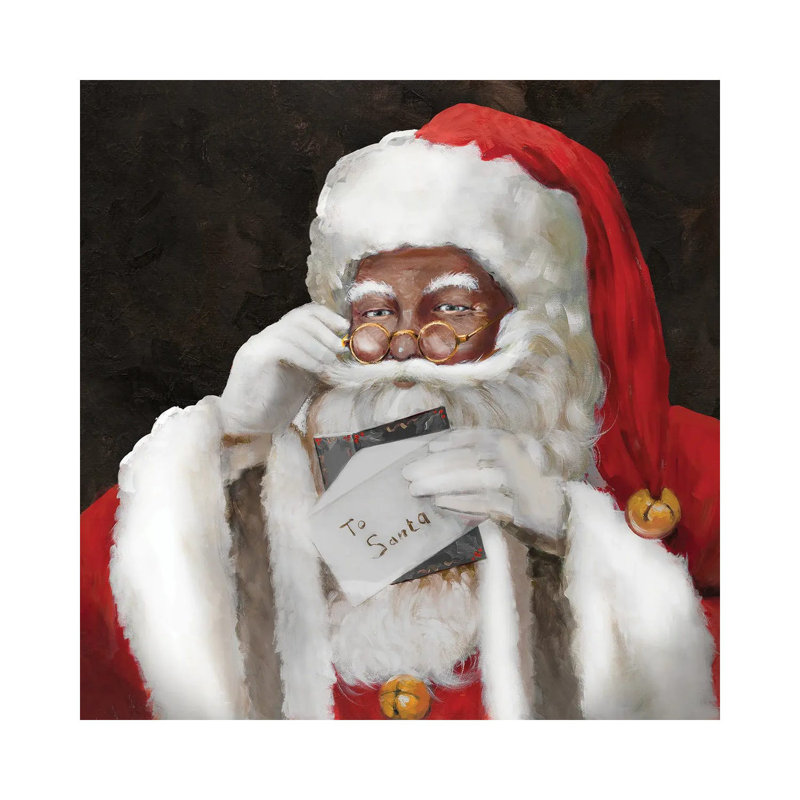 «A Note To Santa», reproduction d'art sur toile tendue, H 48 po x l 48 po, Toile tendue, Ne s’applique pas