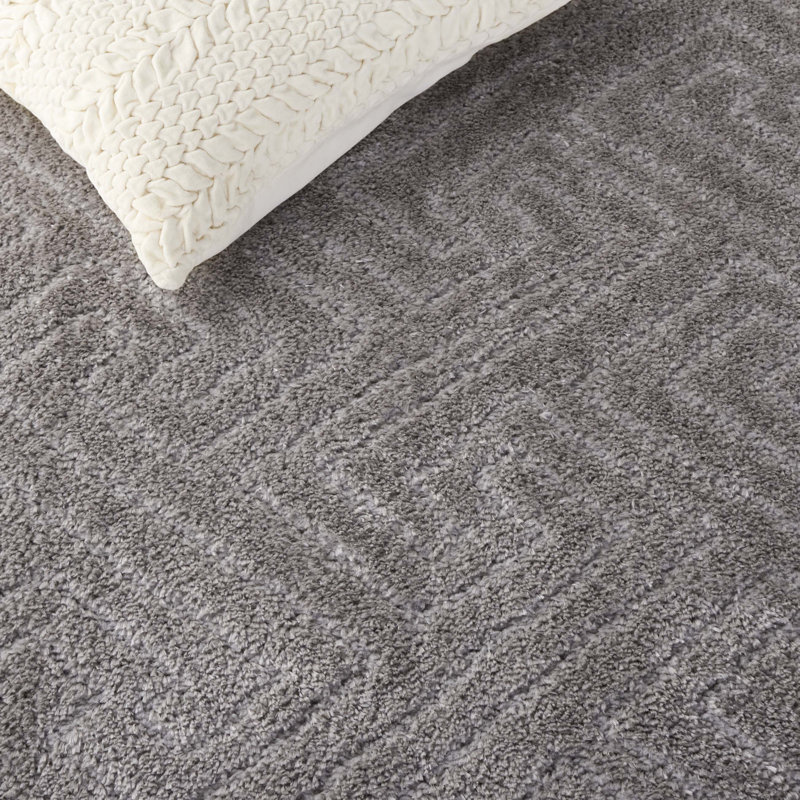 Tapis à poil long gris Tahoe 652 Tahoe, Rectangle 4 pi x 6 pi