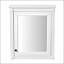 Armoire de rangement murale de 24 po x 27 po avec miroir, tablettes réglables et conception compacte pour salle de bain moderne