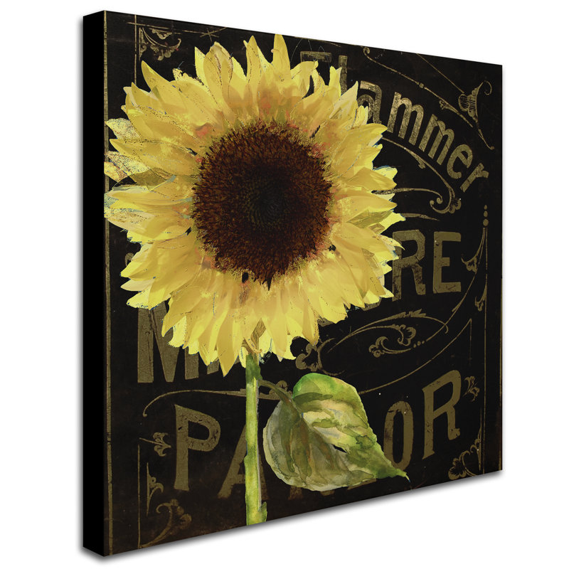 "Jadaya Sunflower Salon I" par Color Bakery, impression sur toile tendue, H 24 po x l 24 po x P 2 po