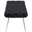 Banc capitonné Ella avec pieds en acier inoxydable noir-922385213-922385209