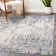 Abstract Blue Area Rug