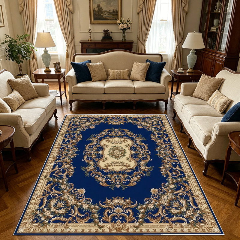 1PC Vintage Ornate Persian Floral area rugs for Living Room, Soft, All seasons, Easy-maintain, Washable Indoor mat, Farmhouse suitable for dining room, bedroom, entryway, hallway, kitchen, sitting area, Home Decor, Outdoor Decor.