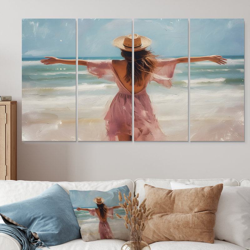 Ensemble de décoration murale chapeau de cowboy rose, H 32 po x l 64 po