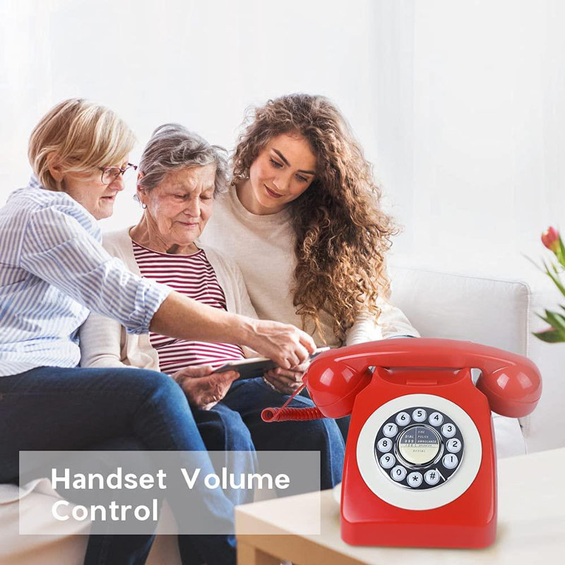 Rotary Dial Corded Telephone