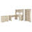 Ozro L-Shape Credenza Desk with Hutch-373897585