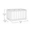 Keter Signature Rectangular Planter - Ashwood Brown