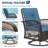 Rauridh 2 - Person Outdoor Furniture Rocking and Swivle Chair with Cushions and Side Table-1757661561