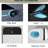 Smart Toilet With Bidet Seat Technology - Auto Open/Close, Foot Sensor, Battery Design, White Modern Bathroom Warm Water Feature,