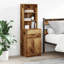 Bedside Cabinet 39X35x125 Cm Engineered Wood-1895210855