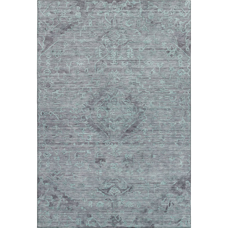 Premium Machine Washable Bovell AMF1111 Global Rug