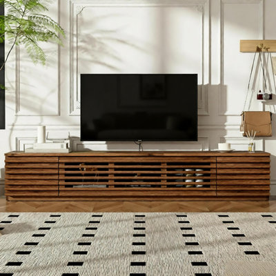 78" Modern Tv Stand For Tvs Up To 85", Entertainment Center With Cable Management, Soft-closing Hinges For Living Room by Bay Isle Home