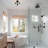 3-Light Modern Globe Glass Semi Flush Mount-2075683591