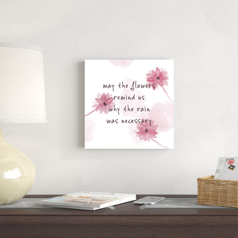 «Summer Quote I» par Melissa Wang - art textuel sur toile tendue, H 12 po x l 12 po