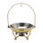 7.26Qt Gold Round Chafing Dish Buffet Warmers Sets