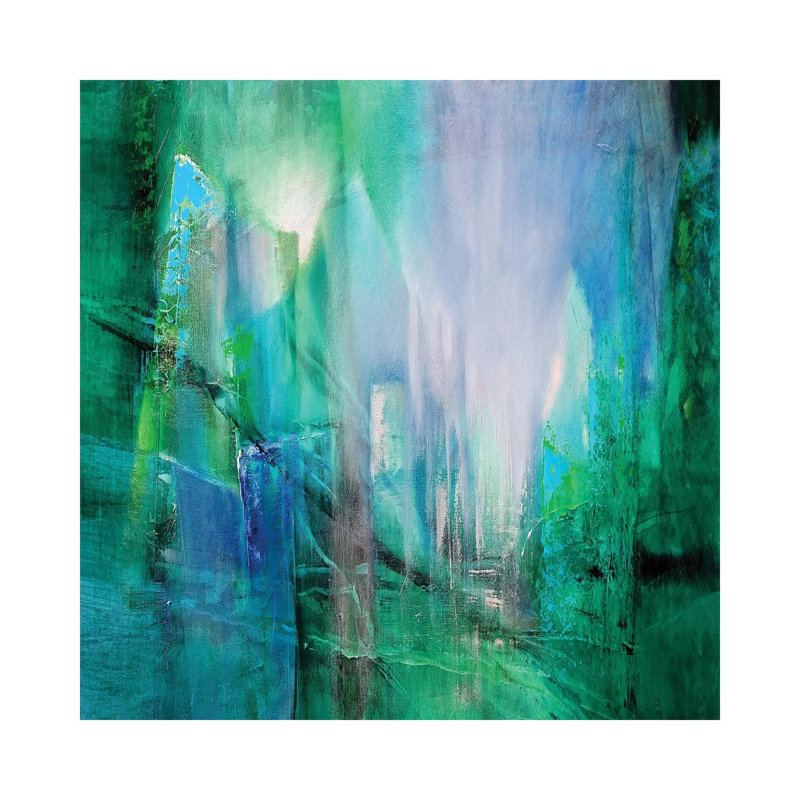Transparency by Leon Devenice - Painting on Canvas, 30.48 cm H x 30.48 cm W, Wrapped Canvas