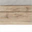 Grand lit en bois Lit en polyuréthane avec rangement et sommier en chenille beige et noyer