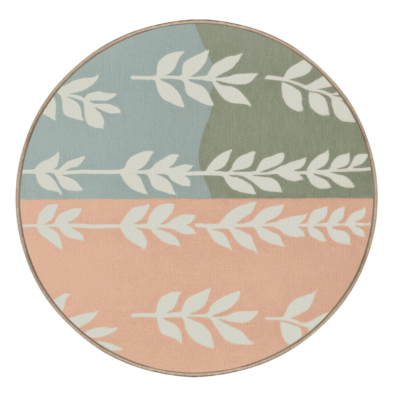 Spring Whisper Rug, Round 3'