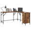 L-Shaped Metal Base Computer Desk-1233730045