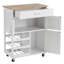 Adely Solid Wood Top Kitchen Cart