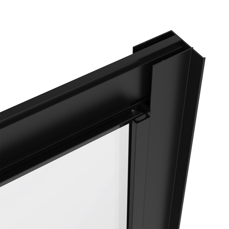 Ayiden Bathroom 900mm Pivot Door Shower Enclosure with 800mm Side Panel, Black