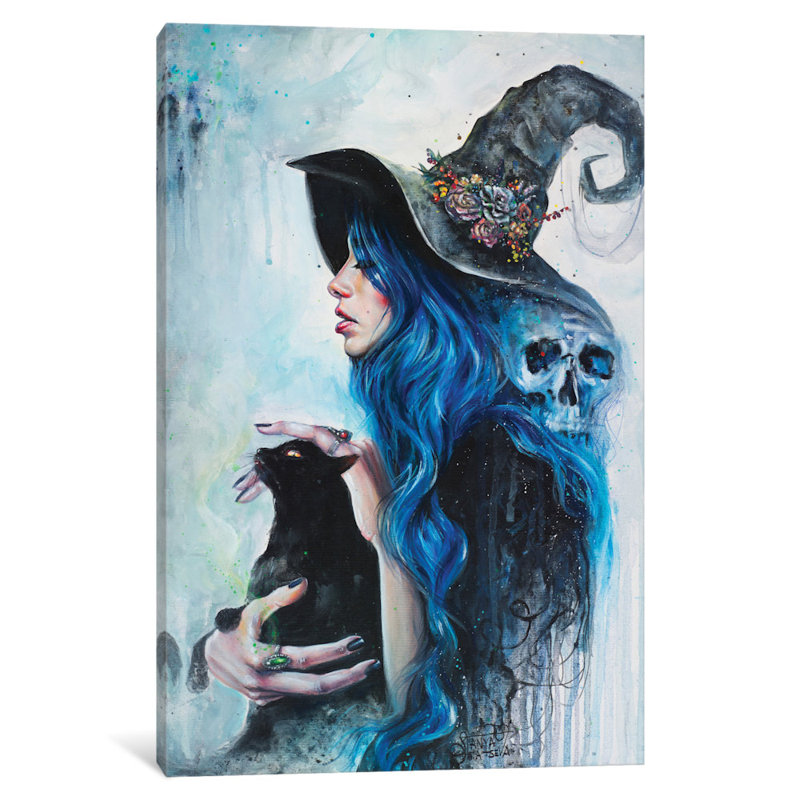 «Blue Valentine» par Tanya Shatseva, estampe numérique sur toile tendue, H 60 po x l 40po x P 1,5 po