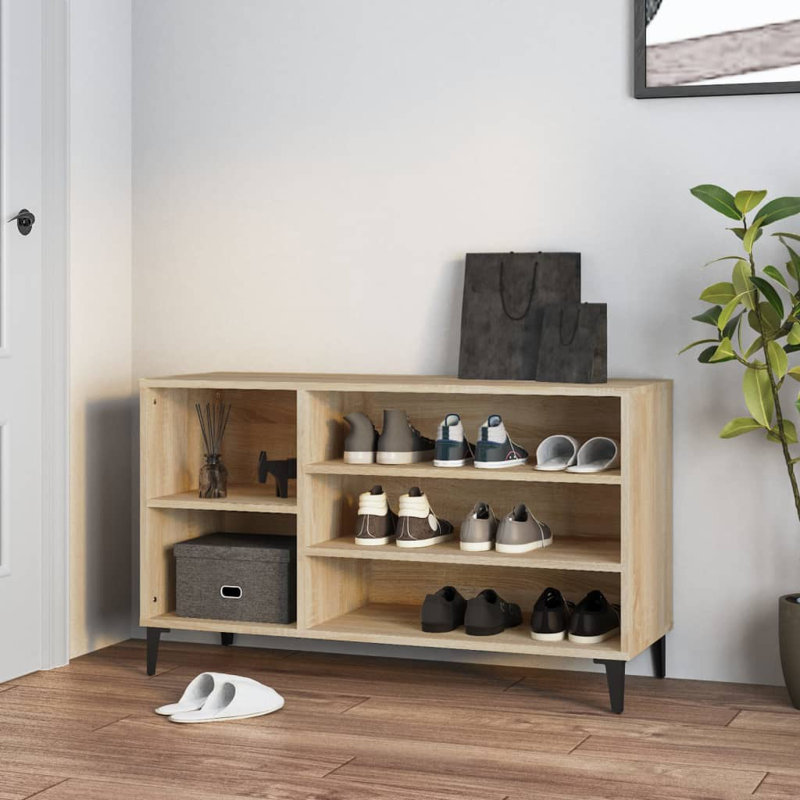 Shoe Cabinet 102x36x60 cm Engineered Wood, Sonoma Oak