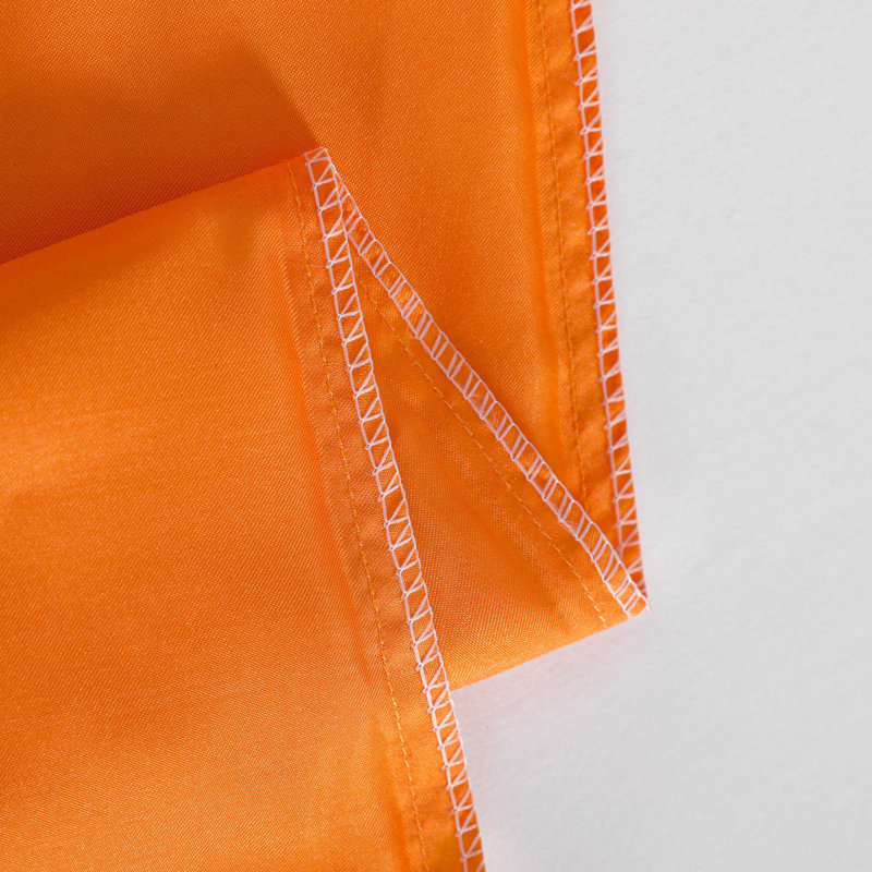 Taies d'oreiller en satin avec fermeture à enveloppe, Taie d'oreiller pour taille de lit très grand cal, Orange
