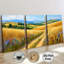 «Wheat Field», impression sur toile 3 pièces pour décor de salon Cozy Vibe-1892905820