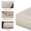 Chaise longue d'extérieur en osier avec coussins-457850156