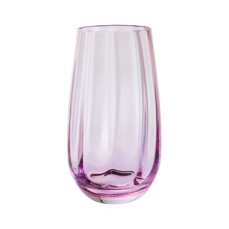 Artisan Collection Dewdrop Vase Pink, Pink