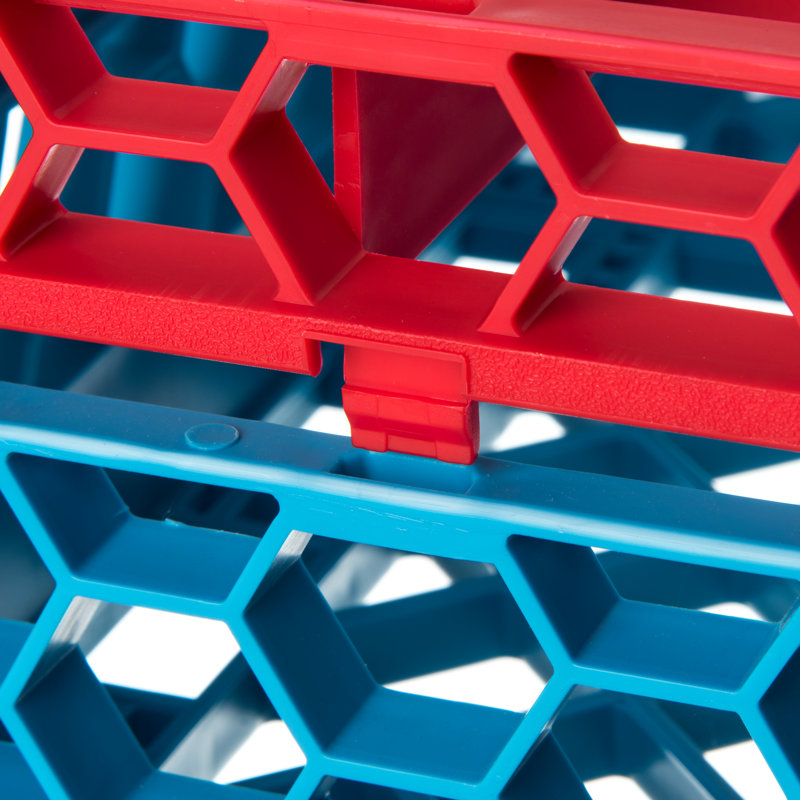 Extension en verre divisé à 25 compartiments OptiClean™, Rouge, Rouge