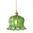 1-lamp green glass dimmable pendant light
