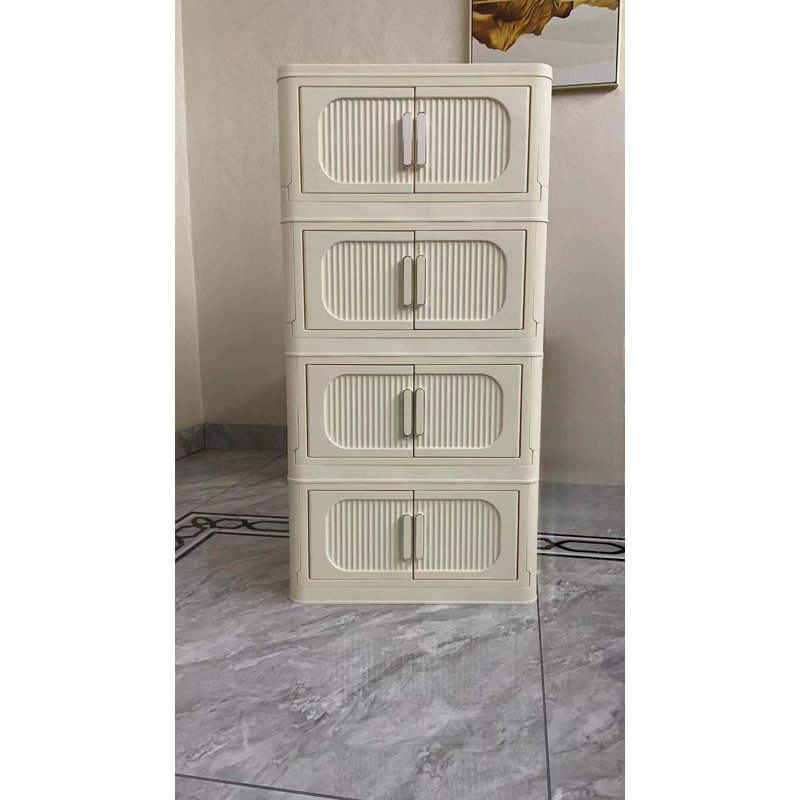 Armoire de rangement latérale large et pliante