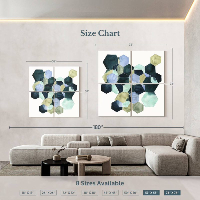 Crystallize II, 74" H x 74" W